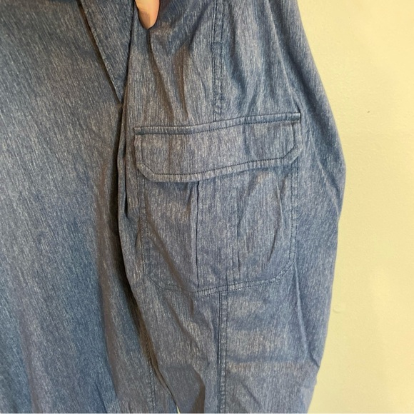 Duluth Trading Company Cargo Pants Navy Blue Womens 14x33 - Picture 3 of 7